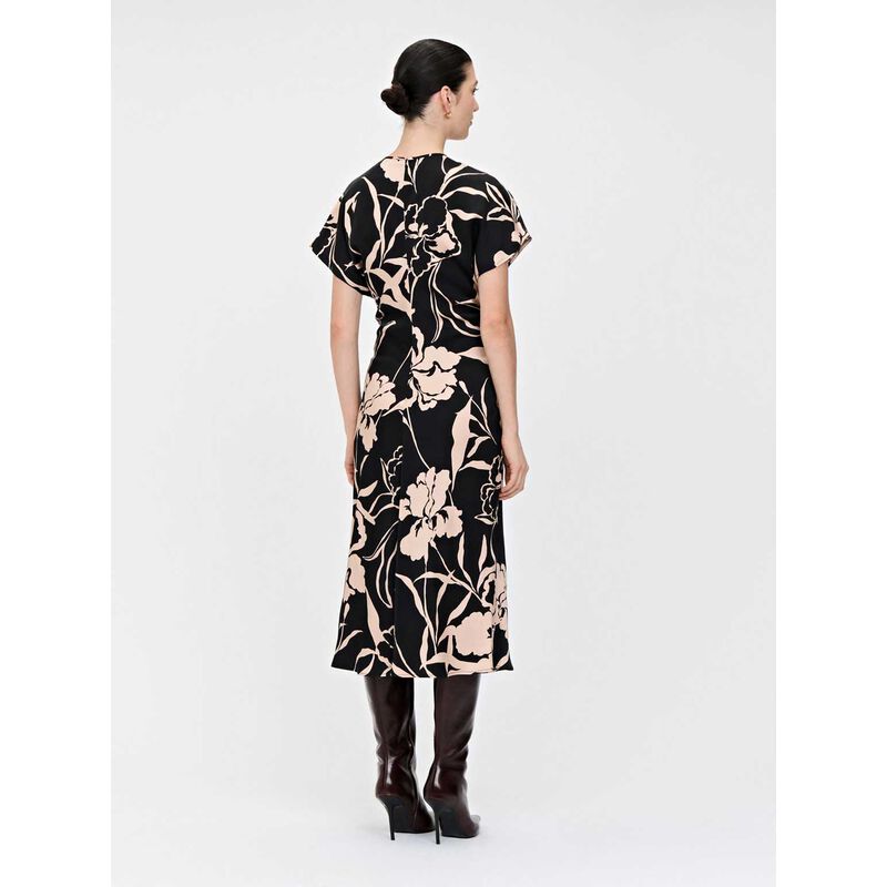 Veronika Maine Sand Lillies Draped Dress image number 1